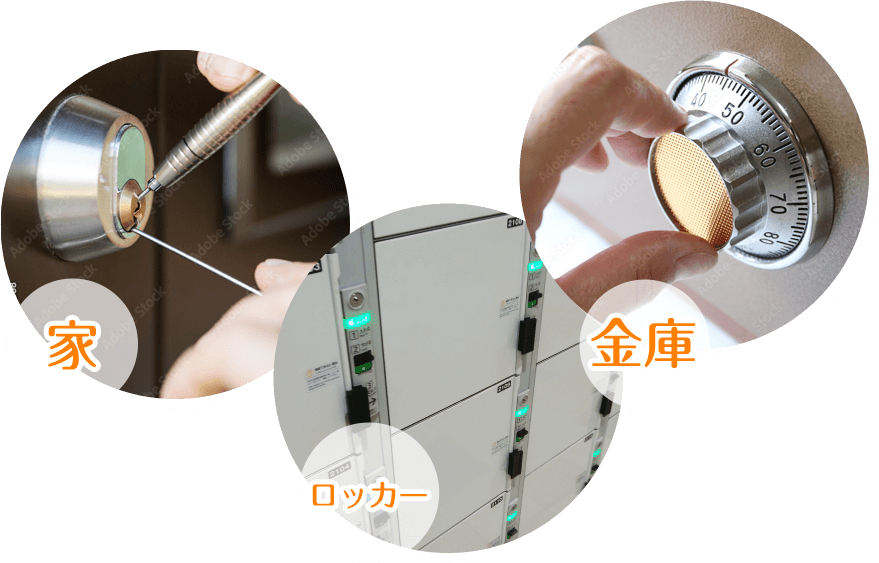 家・ロッカー・金庫